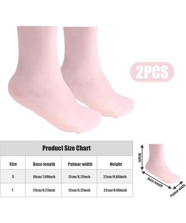 Silicone Moisturizing Socks 1 Pair Long Soft Gel Socks Anti Slip Women Foot Mask Socks Spa Pedicure for Dry Cracked Feet Softening Calluses Rough Skin S Silicone Moisturizing Socks Style 2 - Buy Online on GoSupps.com