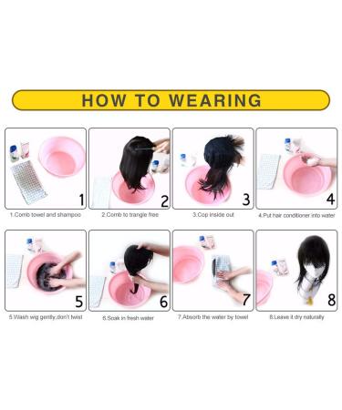 75cm Long Synthetic Ponytail Wig - Heat-Resistant Clip-In Hair Extensions for Women - Black/Brown - Buy Online on GoSupps.com