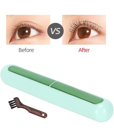 Verdant Touch Heating Eyelash Curler USB Rechargeable Electric Eyelash Curler Long-Lasting Curling Tool with Heating Green - Buy Online on GoSupps.com