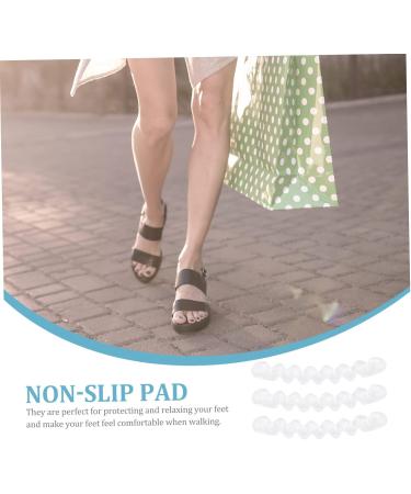 NOLITOY 6 Pairs Anti-Slip Stickers for High Heels | Adhesive Gel Heel Pads for Women | Invisible Non-Slip Sole Inserts for Sandals | Thicken White Pads - Buy Online on GoSupps.com