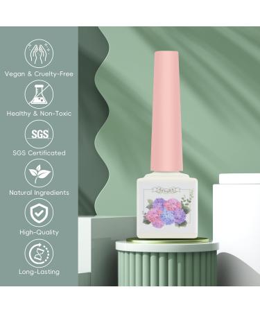 ADHERE 12ML Cat Eye Gel Nail Polish Set - Holographic Glitter Colors Soak Off LED Gel Kit for Nail Art & DIY Gifts | Half-City Blossoms Series - Buy Online on GoSupps.com