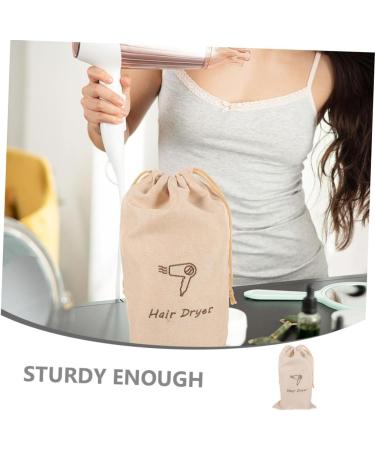 GOOHOCHY Hair Dryer Bag Organizer Pouch Drawstring Bag Hair Dryer Storage Organizer Burlap Bag Travel Jewelry Bag Portable - Buy Online on GoSupps.com