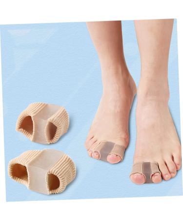 Hemoton 4pcs Toe Straightener Wraps Big Toe Separator with Adjustable Silicone Dividers - Foot Care Supplies for Toe Separation and Pain Relief - Buy Online on GoSupps.com