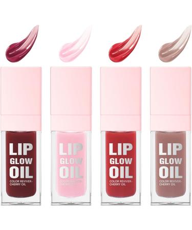Oveja Plush Toy - 4 Long-Lasting Tinted Moisturizing Lip Glosses - Lip Oil - For Makeup Girls Women Summer Christmas Beauty Party - Buy Online on GoSupps.com
