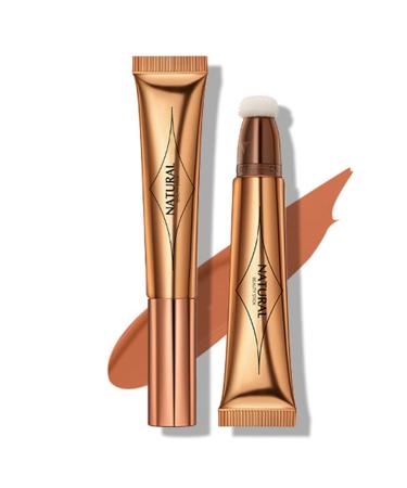 Liquid Stick - Creamy Highlighter Stick Versatile Highlighter Makeup Stick Adds Shimmer Blends Effortlessly Highlighter Contouring for Cheeks Lambo 03#