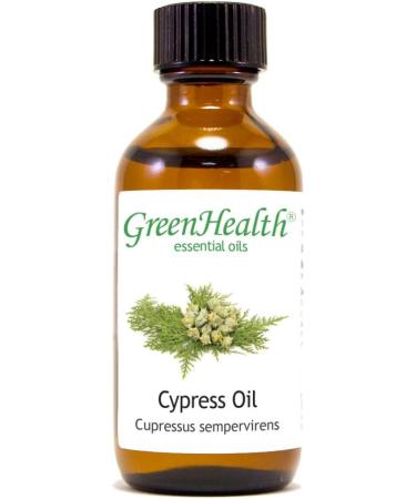 GreenHealth Cypress Essential Oil - 2 fl oz (59 ml) Glass Bottle with Cap - 100% Pure Essential Oil - Buy Online on GoSupps.com
