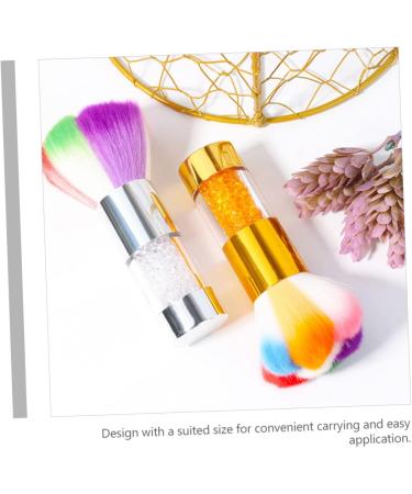 HONMEET 1pc Dust Brush Nail Cleaning Tool Nail Brush Pedicure Tools Powder Brush Cleaner Pinceles Para U as Acrilicas Paintbrush Cleaner Acrylic Brush Nail Tool Manicure Blush Plastic Abs 11.5x6cm Silver - Buy Online on GoSupps.com