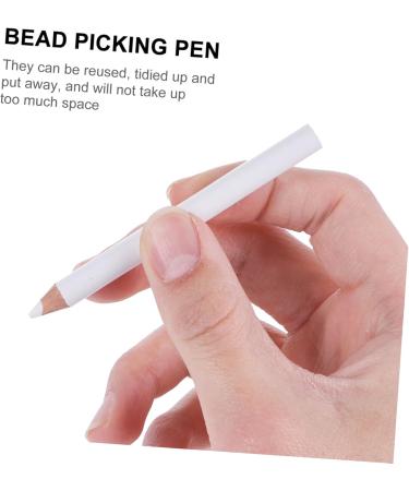Housoutil 30pcs Absorb White Pencil Nail Gems Nail Point Pen Nail Tools White Nail Pen Whitening Pen Drilling - Buy Online on GoSupps.com