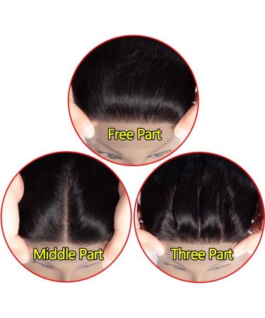 Straight Human Hair 4x4 HD Lace Closure Brazilian Hair Human Hair Closure for Black Women Natural Remy Hair Soft Swiss Lace Closure 14 Inch 14 Inch 4x4 Lace Closure - Buy Online on GoSupps.com