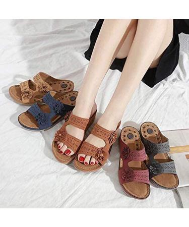 Buy Premium Orthopedic Toe Slippers for Women - Light Non-Slip Wedge Heel Sandals | Size 37 EU - Stylish & Comfortable - Buy Online on GoSupps.com