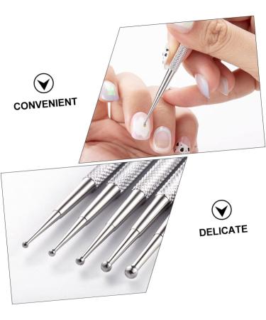 DOITOOL 10 Pcs Nail Art Drill Pen Glitter Gel Nail Molding Gel Nail Drill Point Pen Dotting Tools for Nails Nail Gel Polish Practical Manicure Tool To Rotate Stainless Steel Glue Pen Alloy - Buy Online on GoSupps.com