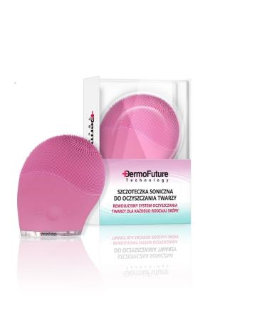 dermofuture Silicone Electric Sonic Facial Brush Cleanser Deep Pore Firming Rose