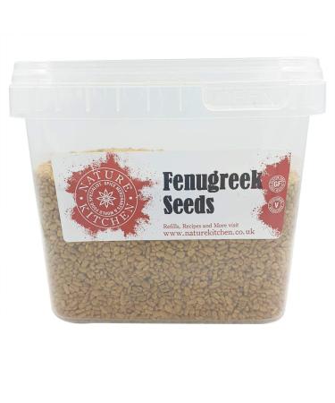 Nature Kitchen Fenugreek Methi Seeds 500G Large Bag of Seasoning Spices and Herbs. Gluten-Free and Vegan Everyday Cooking Blends for Marinades Sauces Frying Baking Or Grilling FENUGREEK SEEDS 500G