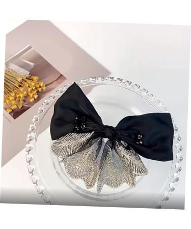 FOMIYES Bow Hairpin Headress Bow Womens Hair Clips Black Hair Bow Hair Ties for Women Bowknot Hair Pin Womens Hair Accessories Xmas Bowknot Headwear Bow Ribbon Fabric Halloween Miss - Buy Online on GoSupps.com