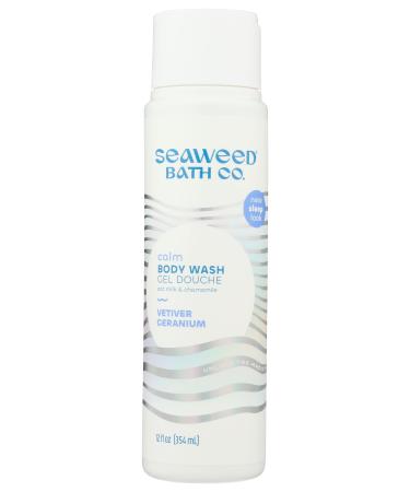 The Seaweed Bath Co. Sleep Recovering Body Wash Calm Scent (Vetiver & Geranium) with Oat Milk & Chamomile 12 Oz