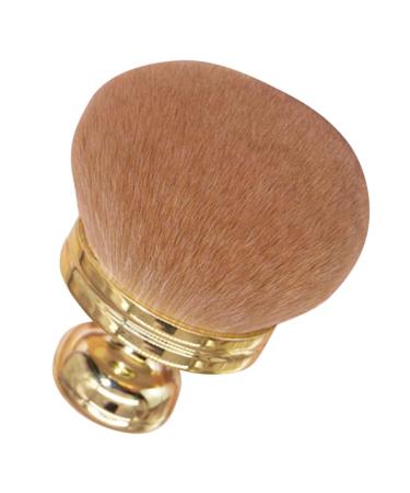 VINTORKY Fluffy and Soft Makeup Brush Travel Powder Brush Makeup Powder Brush Travel Makeup Brush Setting Powder Brush for Loose Powder Brush for Powder Foundation Blush Brush Makeup Tools 8.50X7.00X7.00CM Golden