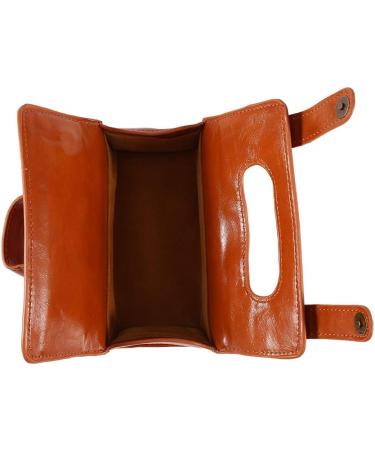 LetCart Men's Toiletry Bag - Stylish Brown PU Leather Cosmetic Bag for Shaving Brush & Razor - Portable Travel Essentials - Buy Online on GoSupps.com