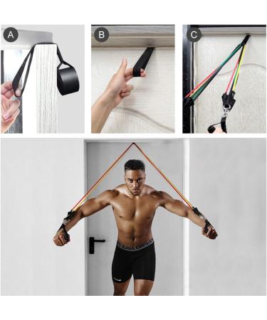 Premium Resistance Bands Set - 5 Stackable Exercise Bands Loop Bands Core Sliders & Accessories for Complete Workouts - International Shipping Available - Buy Online on GoSupps.com