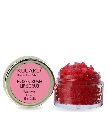 BEMT Rose Crush Lip Scrub with Crushed Rose Petals & Mango Seed Butter Exfoliating & Moisturizing Lip Care Softens & Smooths Lips 15g