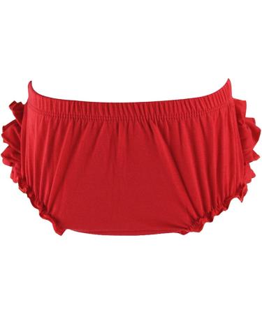 Baby Girl's Cotton Shorts & Diaper Cover Bloomers 6-12 Months Red - Wennikids - Buy Online on GoSupps.com