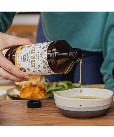 Amazon Exclusive: Shire City Herbals Fire Cider Tonic 16 oz - Wildflower Honey, Apple Cider Vinegar, Organic Raw Ingredients - Paleo, Keto, Whole 30 Approved - Buy Online on GoSupps.com