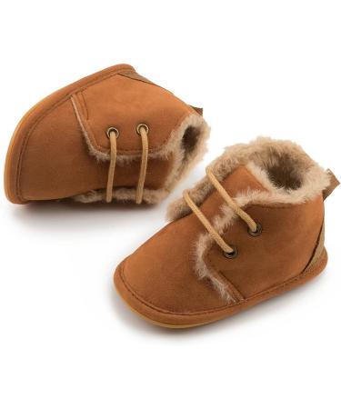 Sonsage Velvet Baby Booties - Soft Anti-Skid Sole for Newborns - Winter Cozy Boots for Infant Boys and Girls - Buy Online on GoSupps.com