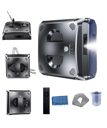 CHHMAELOVE New Window Cleaning Robot with Remote Control - 4 Cleaning Modes Two-Way Water Spray Active Protection 4 Cleaning Modes for Indoor Outdoor High Rise Windows