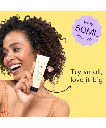 Curl Gel For Frizzy Wavy Curly Hair | Natural Long-Lasting Hold & Definition | Tames Frizz | Aloe Vera Abyssinian Seed Oil Argan Oil & Soy Protein | No Sulphate Paraben Silicone | 50ml x 1 - Buy Online on GoSupps.com