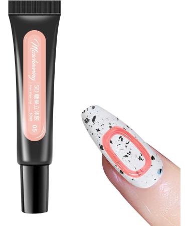 Nail Polish Gel Stereo Adhesive Nail Polish Gel - Long-Lasting Healthy Resin Nail Gel Polish Easy to Apply for at Home Highly Pigmented Nail Polish Gel for Lover Girl Mother 05 - Buy Online on GoSupps.com