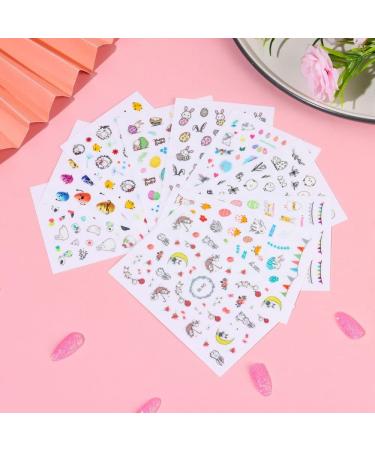 3D Nail Art Chick Egg Bunny Rabbit Nail Slider Water Decals Nail Art Sticker Nails Decal Easter Nail Sticker(6) Style6 - Buy Online on GoSupps.com