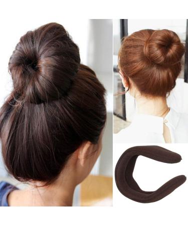 YuCool 3 Pack Mini Magic Bun Maker Set with Foam Sponge - Brown Hair Accessories - Buy Online on GoSupps.com