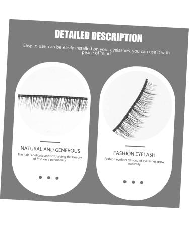 FRCOLOR 10pairs Fake Eyelashes Makeup No Glue Eyelashes Strip Lashes Women Eyelashes Creative Eyelashes Strip Eyelashes Reusable Black Eyelash Decorate High-grade Fiber Cross - Buy Online on GoSupps.com