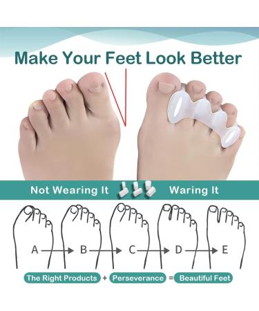 COSYSILK Adjustable Toe Separators for Women - Correct Bunions & Hammertoes - M Size - Buy Online on GoSupps.com