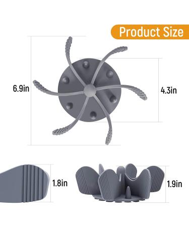 Cuttable Slow Feeder Dog Bowl Insert with 36 Suction Cups - Suitable for Most Dog Bowls or Dishes - Buy Online on GoSupps.com