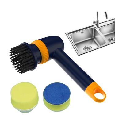 Electric Spin Scrubber - Cordless Shower Scrubber | Shower Cleaner Brush Dish Scrubber Shower Scrubber Dishwashing Brush Electric Scrubber for Dish Bathroom Pans Blue