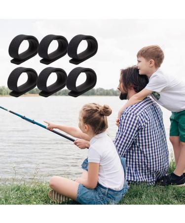 Helweet Fishing Rod Belt - Elastic Straps for Fishing Rods & Badminton Rackets - 6 Pack | Durable Adjustable Closure - Buy Online on GoSupps.com