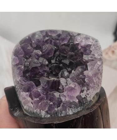 1pcs Natural Amethyst Geode Quartz Cluster Crystal Specimen Stone PEIQIYIN ERTEYIN 800-900g - Buy Online on GoSupps.com