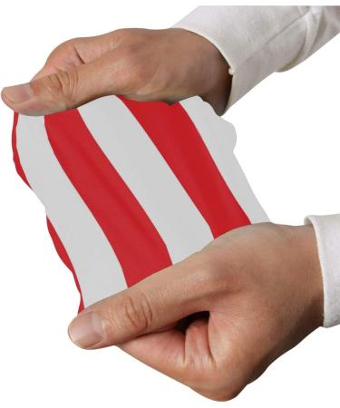 Calf Compression Sleeves for Men & Women - Red and White Striped Leg Support Socks (1 Pair - Buy Online on GoSupps.com