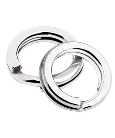 9tong stainless steel split rings high -strength salt water fishing rings kit fishing bait connection vertebrae split rings fresh water loop size14 (151lb) 100 PCs
