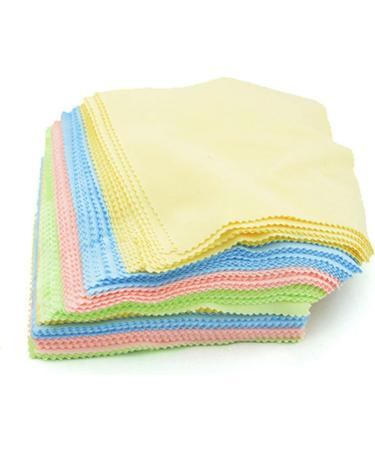 100 Pack Microfiber Cleaning Cloths for Glasses Lenses & Screens - Ultra Soft & Lint-Free (5x5 inches) - Perfect for Eyewear & Electronics - Buy Online on GoSupps.com