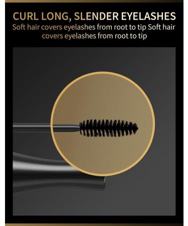 BEENLE Mascara waterproof volume eye black black durable eye black black natural volume and length antilubrication no flakes no clumps use all day - Buy Online on GoSupps.com