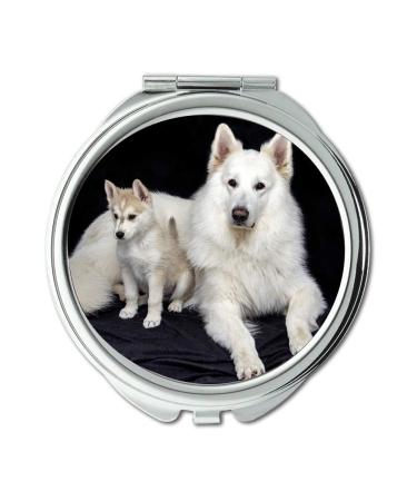 Mirror Compact Mirror Cute Sweet Dog Animals Puppy Doggy Pet Dogs pocket mirror portable mirror