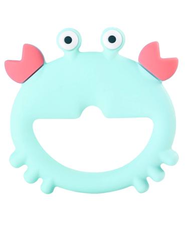 PREMYO Teething Ring for Babies Cooling - Teething Aid Made of Silicone BPA Free Soft - Relieves Teething Pain - Crab Mint - Buy Online on GoSupps.com