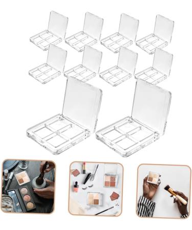 DRESSOOS 20 Pcs Boxes Eye Shadow Box Accessories Palettes Eyeshadow for DIY Empty Highlight Transparent - Buy Online on GoSupps.com