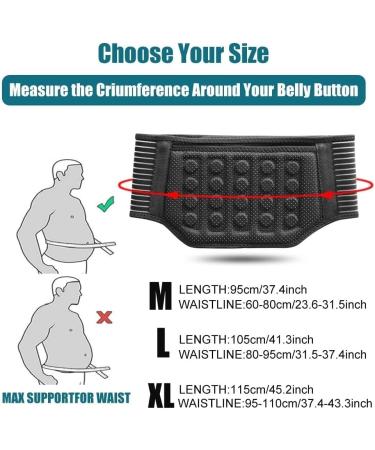 Self-Warming Tourmaline Lumbar Support Belt with 21 Magnets - Pain Relief & Comfort for Back Support - Buy Online on GoSupps.com
