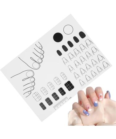 Nail Mat Silicone Nail Practice Mat for Manicure Nail Manicure Tools Stamping Mat Nail Sticker Guide for Nail Sticker Printing White - Buy Online on GoSupps.com