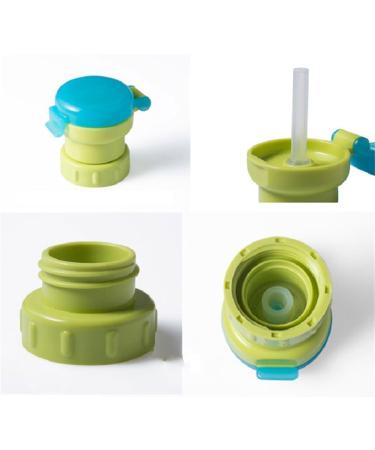 Spill Proof Water Bottle Straw Cap Portable SodaWater Bottle Twist Cover Cap with Straw for Children Adults - Buy Online on GoSupps.com