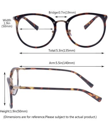 ALWAYSUV Retro Vintage Round Metal Glasses for Women & Men - Clear Lens Fashion in Beige - Buy Online on GoSupps.com