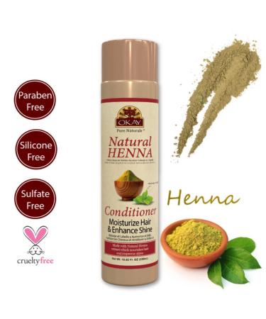 Okay Pure Naturals Henna Conditioner 10.82 oz - Natural Hair Care for Shine & Strength - Buy Online on GoSupps.com