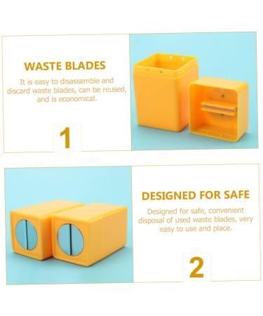 Housoutil Razor Blade Storage Container - Durable Plastic ABS for Safe Disposal of Disposable Blades | 1 Piece KlingenTui Film - Buy Online on GoSupps.com